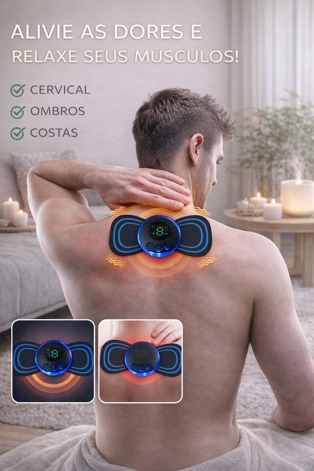 RelaxWave Massager - Sensação imediata de relaxamento