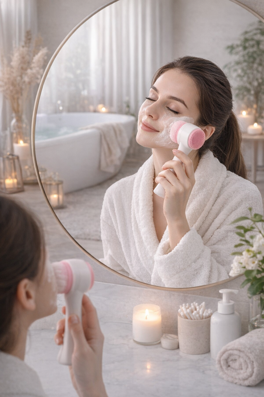 PureGlow Facial Brush - Pele mais saudável, macia e iluminada